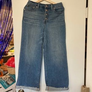 Madewell Wide-leg Crop Jeans